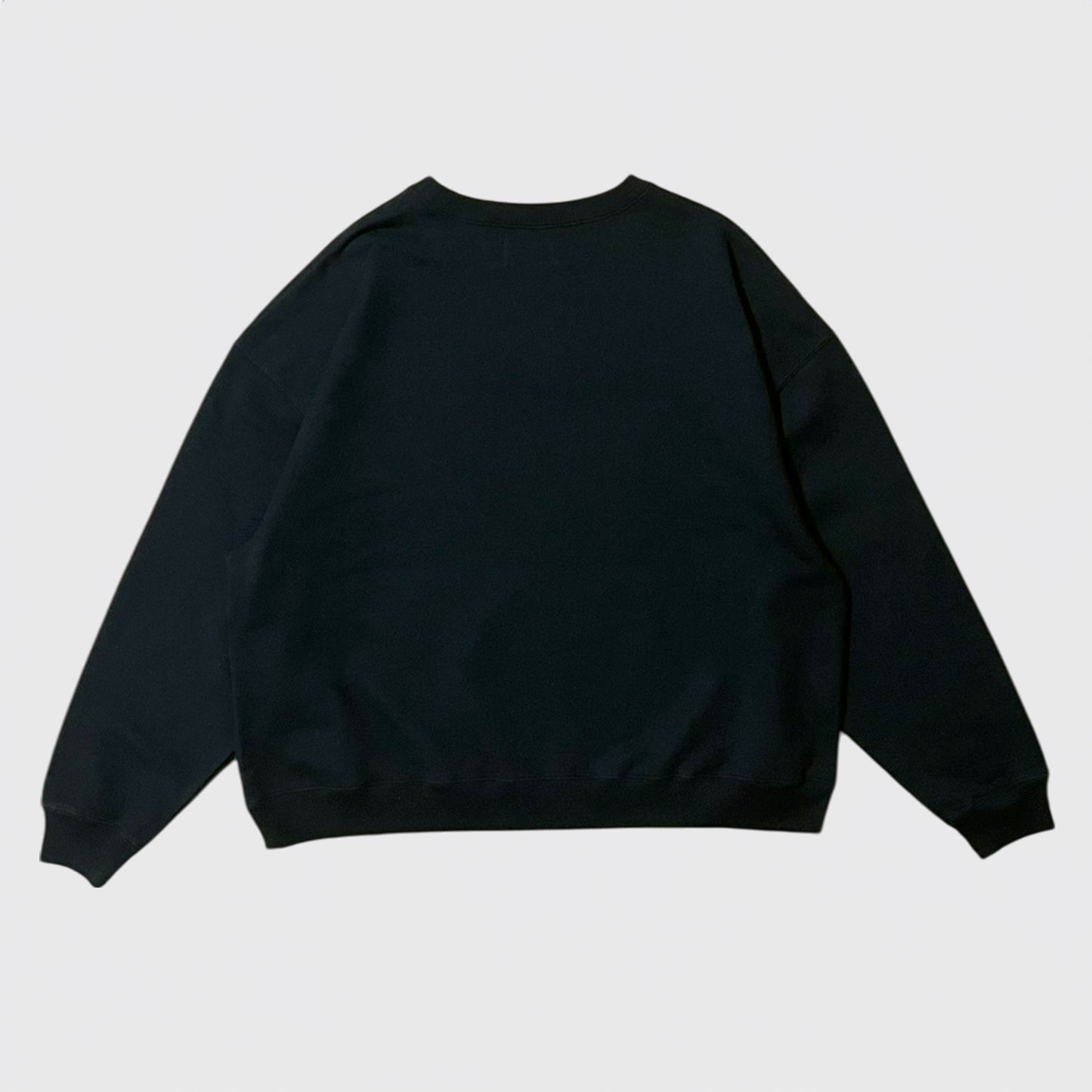 PODEROSA EMBROIDERED PATCH SWEAT SHIRT / BLACK