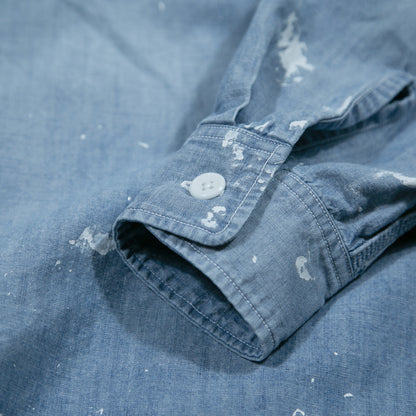 U.S.NAVY CHAMBRAY BIG SHIRT / NAVY