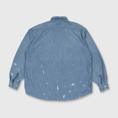 U.S.NAVY CHAMBRAY BIG SHIRT / NAVY