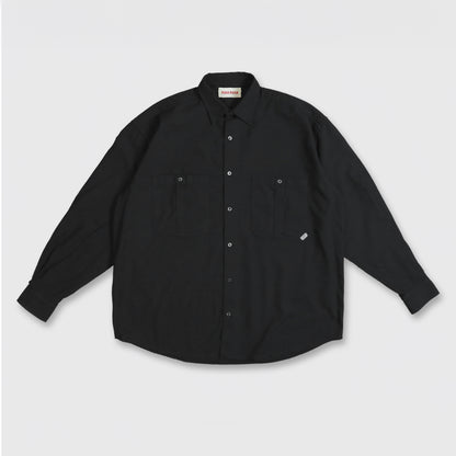 RELAXING LIFE BOX SHIRT / BLACK