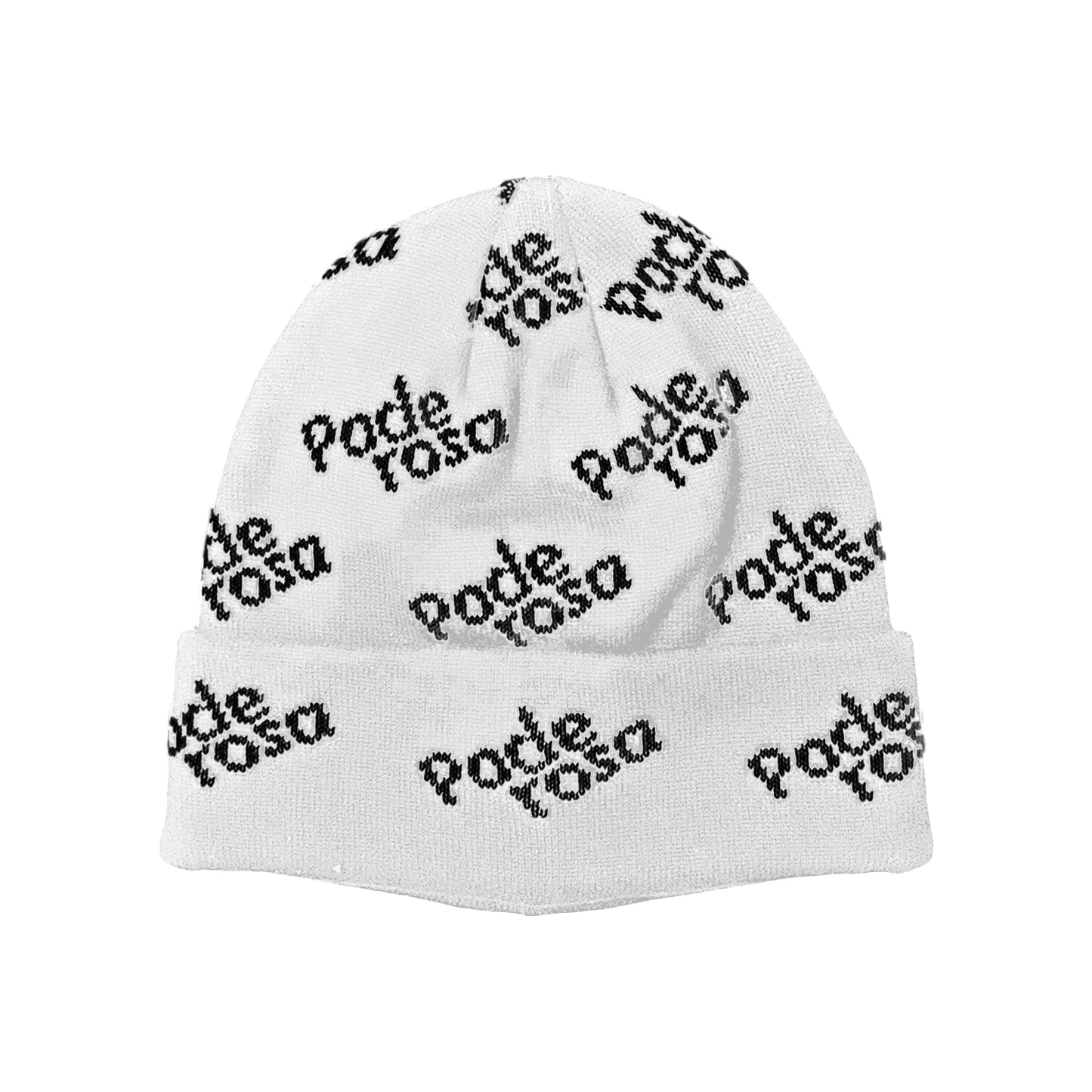 PODEROSA LOGO PATTERNED BEANIE