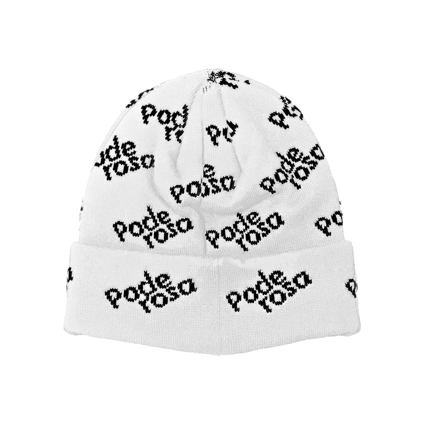 PODEROSA LOGO PATTERNED BEANIE