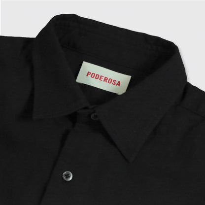 RELAXING LIFE BOX SHIRT / BLACK