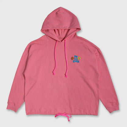 PODEROSA FLOWER LOGO HOODIE / PINK