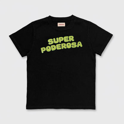 SUPER PODEROSA LOGO S/S T-SHIRT / BLACK