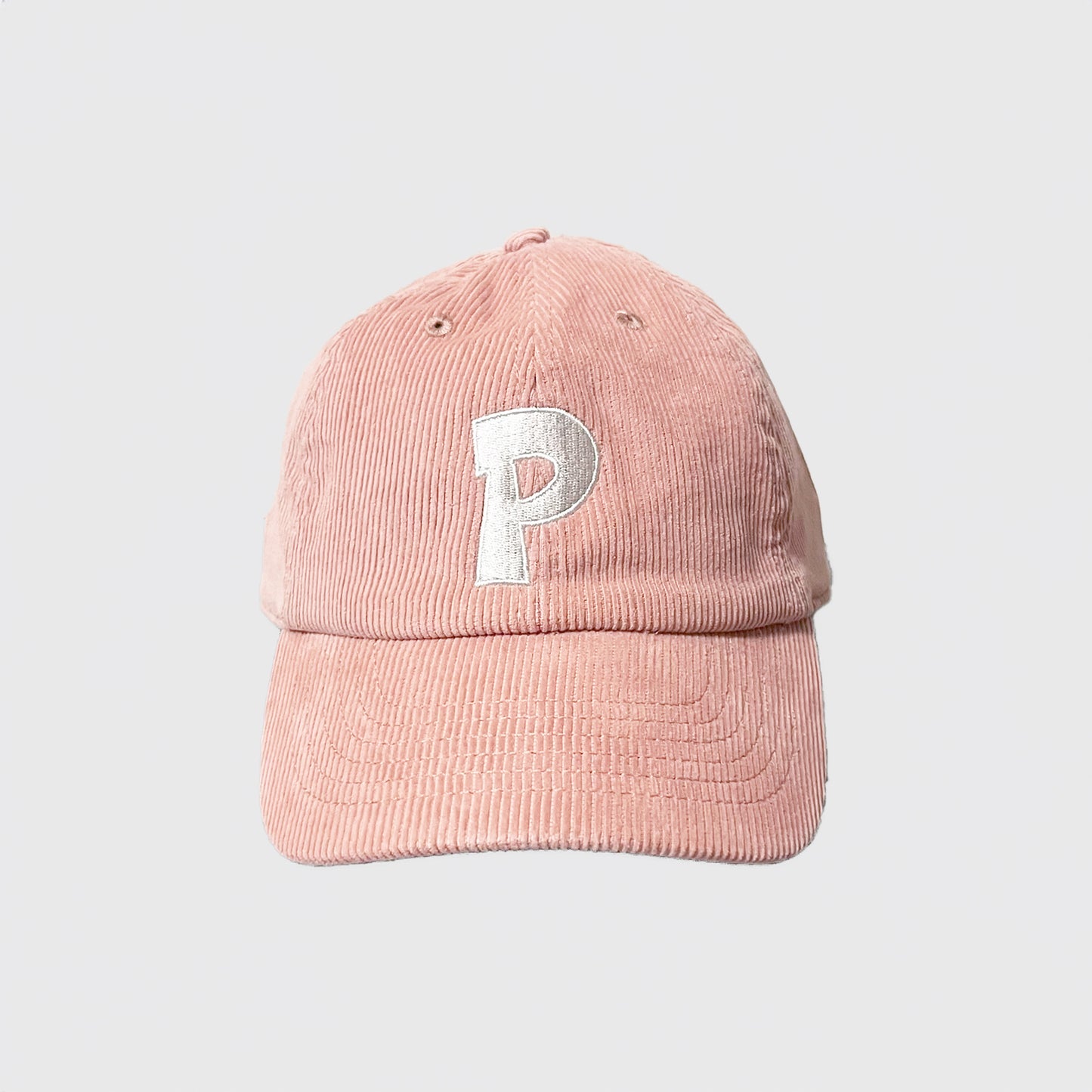 PODEROSA LOGO CORDUROY CAP / SMOKE PINK