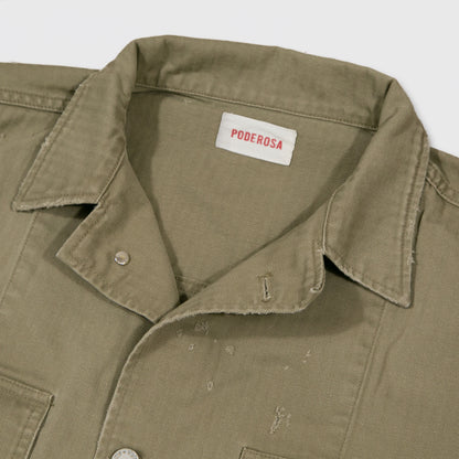 PODEROSA HBT COMBAT BIG JACKET / KHAKI