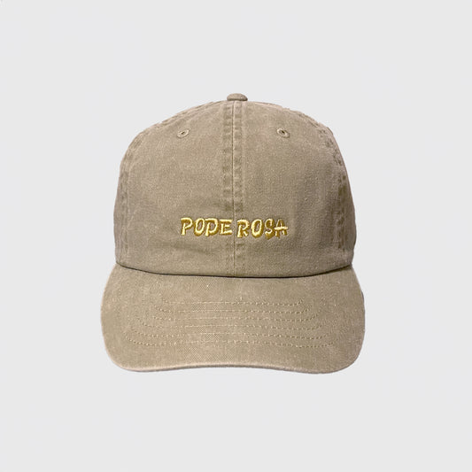 PODEROSA LOGO TWILL CAP / KHAKI