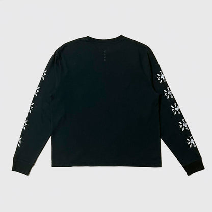 SUIT LOGO LS T-shirt / BLACK