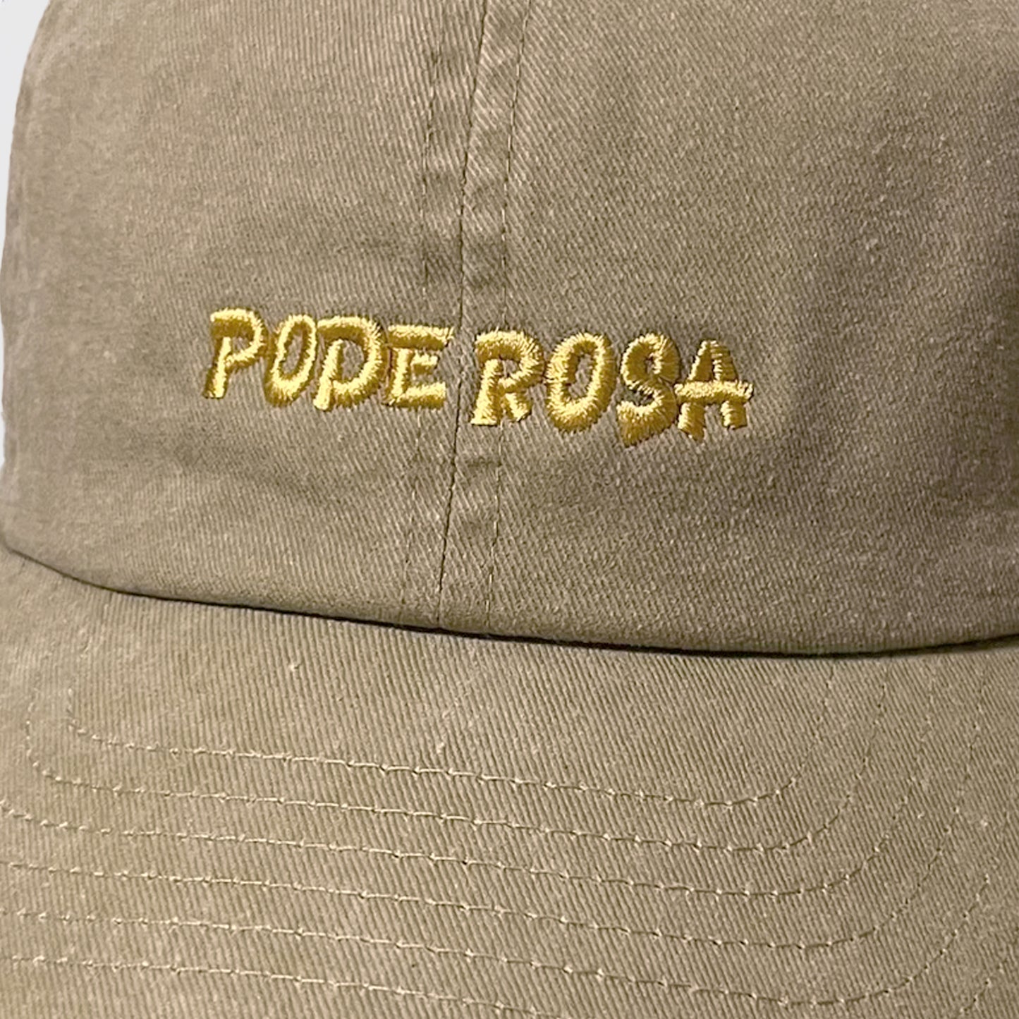 PODEROSA LOGO TWILL CAP / KHAKI