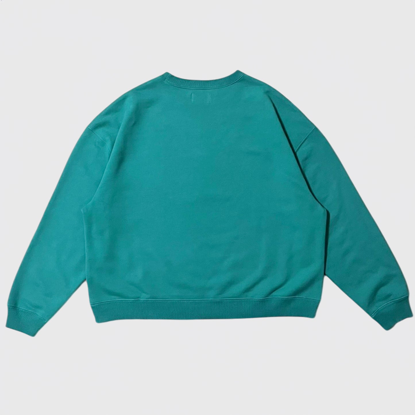 PODEROSA EMBROIDERED PATCH SWEAT SHIRT / GREEN