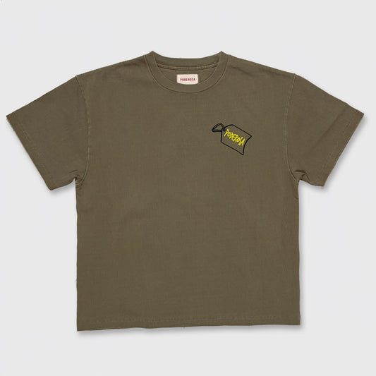 FIGHTING PODEROSA S/S T-SHIRT / BROWN