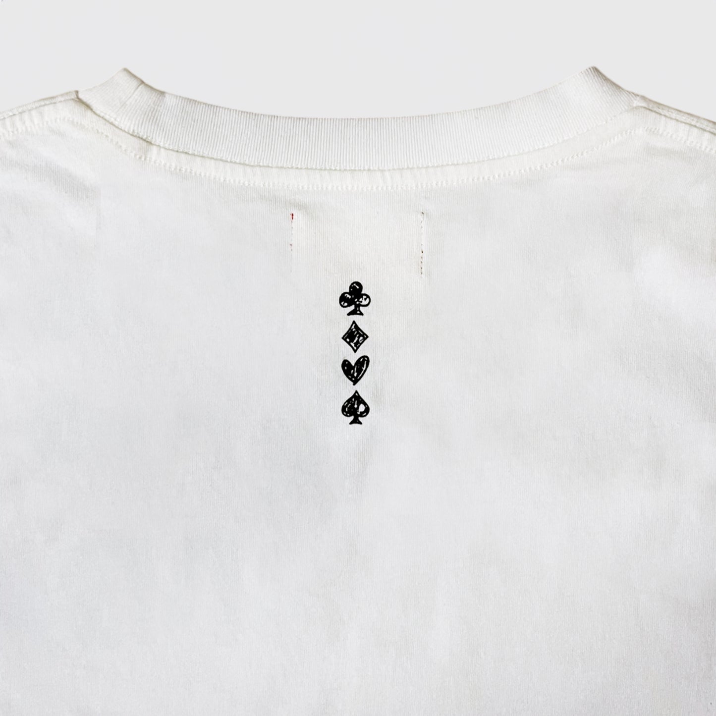 PODEROSA VELVET LOGO T-shirt / OFF WHITE