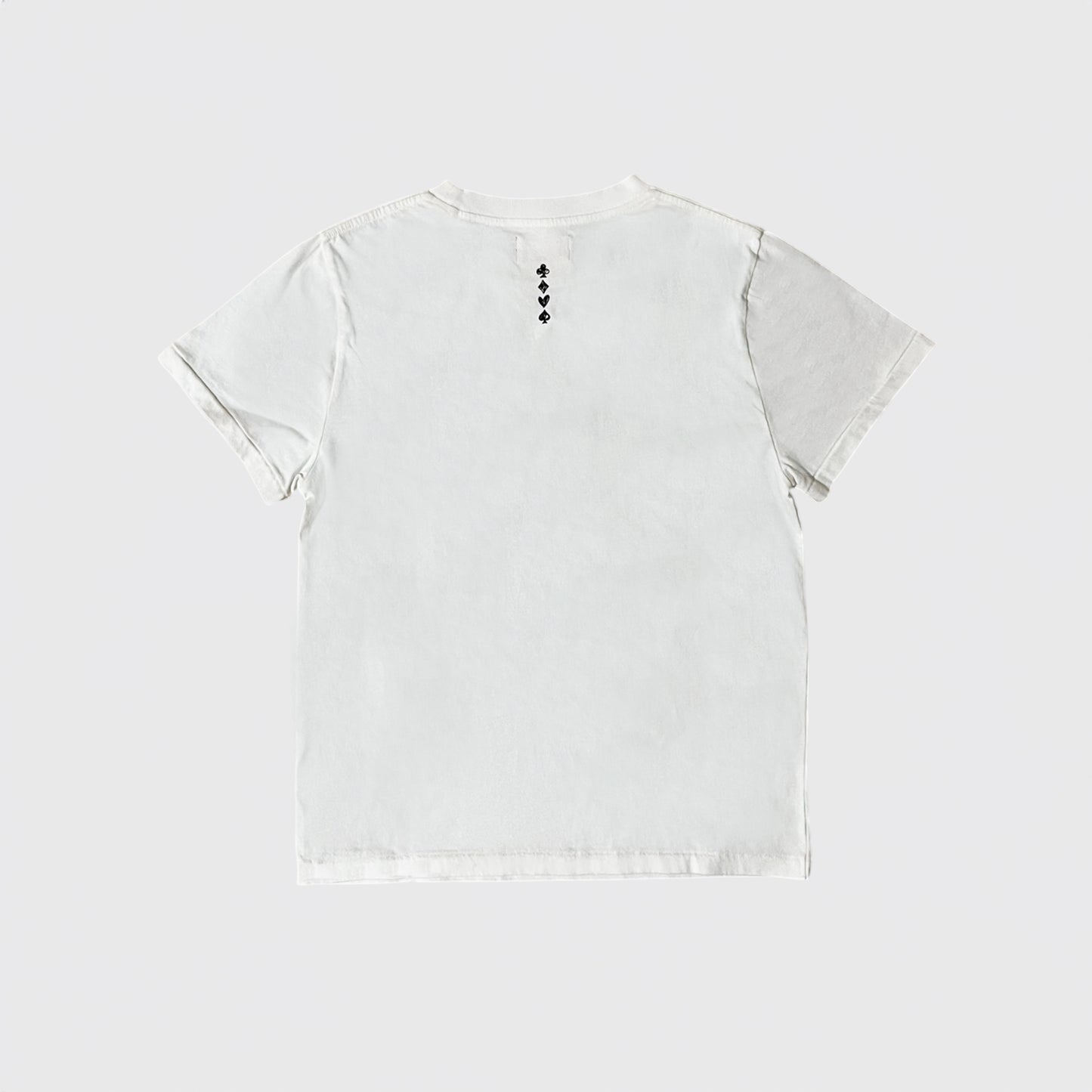 PODEROSA VELVET LOGO T-shirt / OFF WHITE