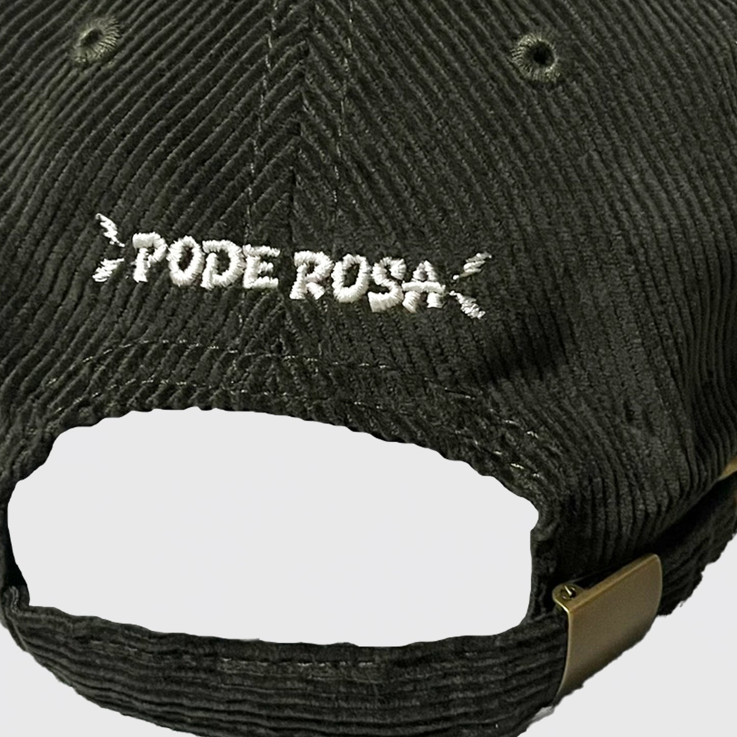 PODEROSA LOGO CORDUROY CAP / OLIVE