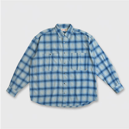 RELAXING LIFE BOX CHECK SHIRT / BLUE