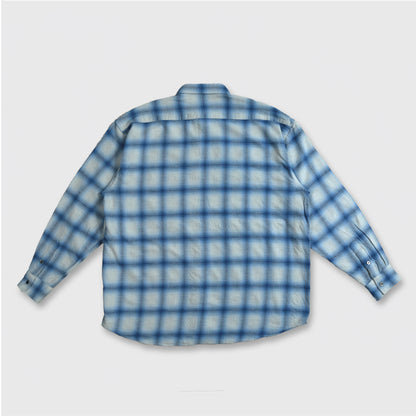 RELAXING LIFE BOX CHECK SHIRT / BLUE