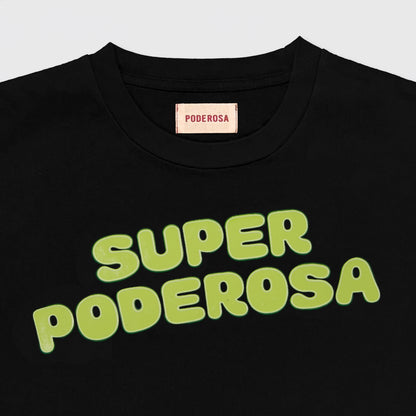 SUPER PODEROSA LOGO S/S T-SHIRT / BLACK