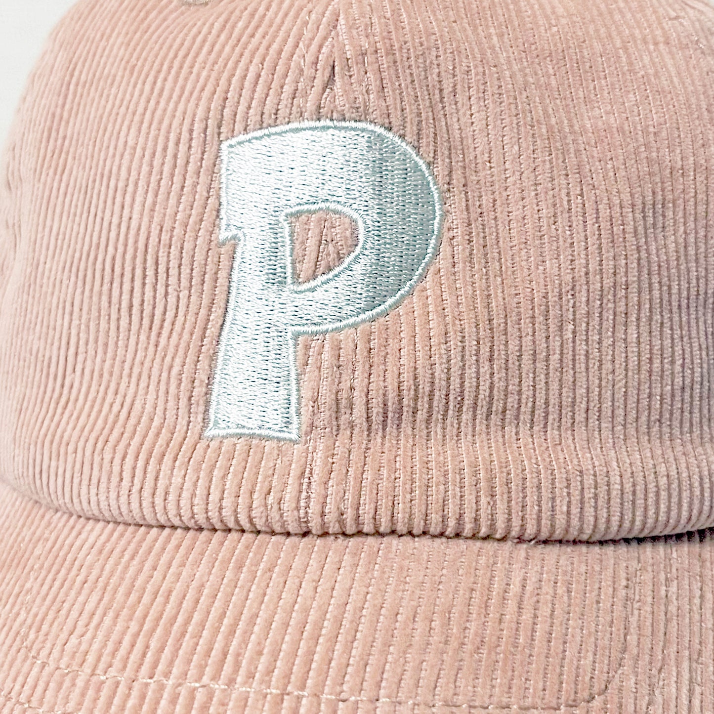 PODEROSA LOGO CORDUROY CAP / SMOKE PINK