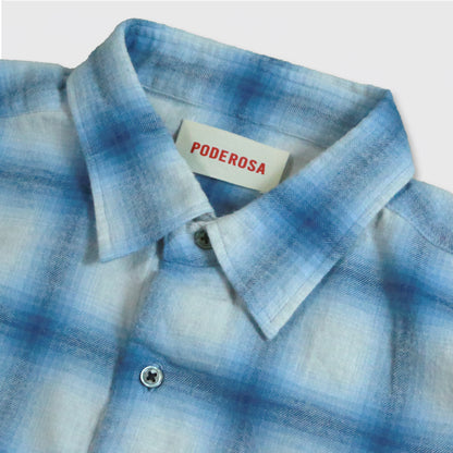 RELAXING LIFE BOX CHECK SHIRT / BLUE