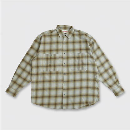 RELAXING LIFE BOX CHECK SHIRT / BEIGE