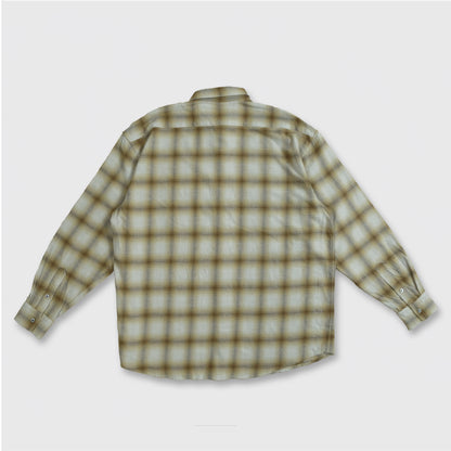RELAXING LIFE BOX CHECK SHIRT / BEIGE