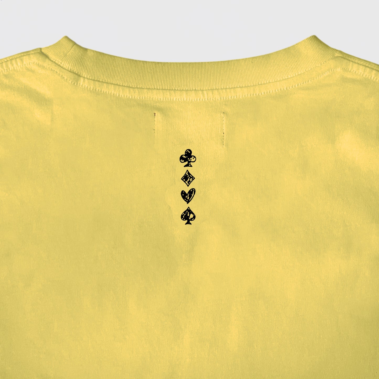 PODEROSA VELVET LOGO T-shirt / YELLOW