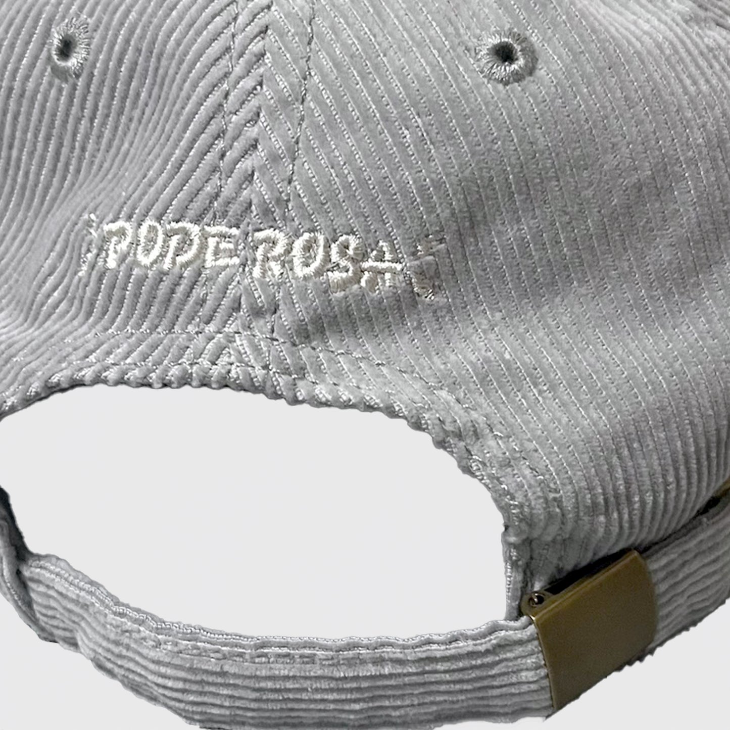 PODEROSA LOGO CORDUROY CAP / ICE BLUE