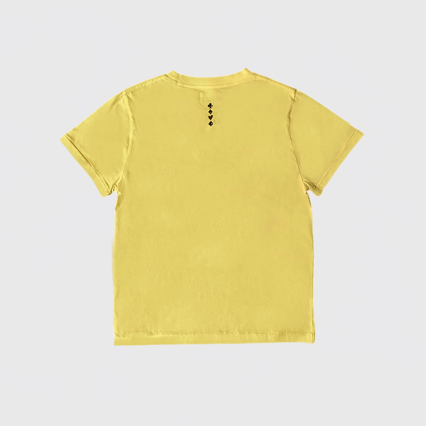 PODEROSA VELVET LOGO T-shirt / YELLOW