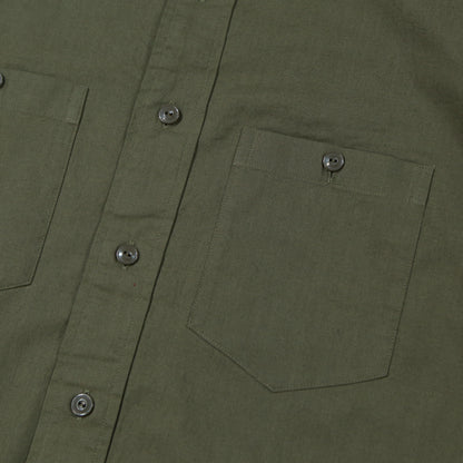40'S  U.S.NAVY L/S N-3 POPLIN CUSTOM SHIRT / KHAKI