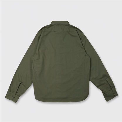 40'S  U.S.NAVY L/S N-3 POPLIN CUSTOM SHIRT / KHAKI