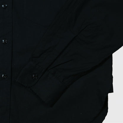 40'S  U.S.NAVY L/S N-3 POPLIN CUSTOM SHIRT / BLACK