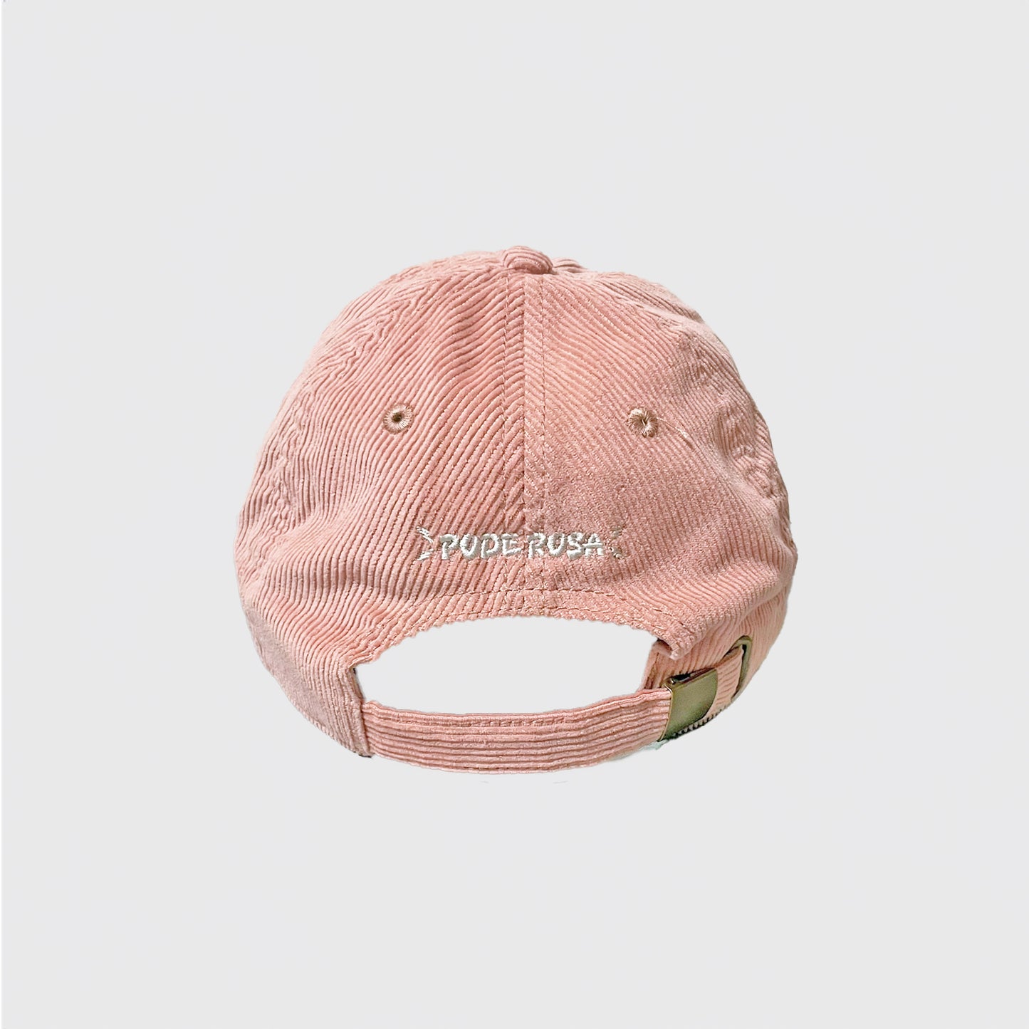 PODEROSA LOGO CORDUROY CAP / SMOKE PINK