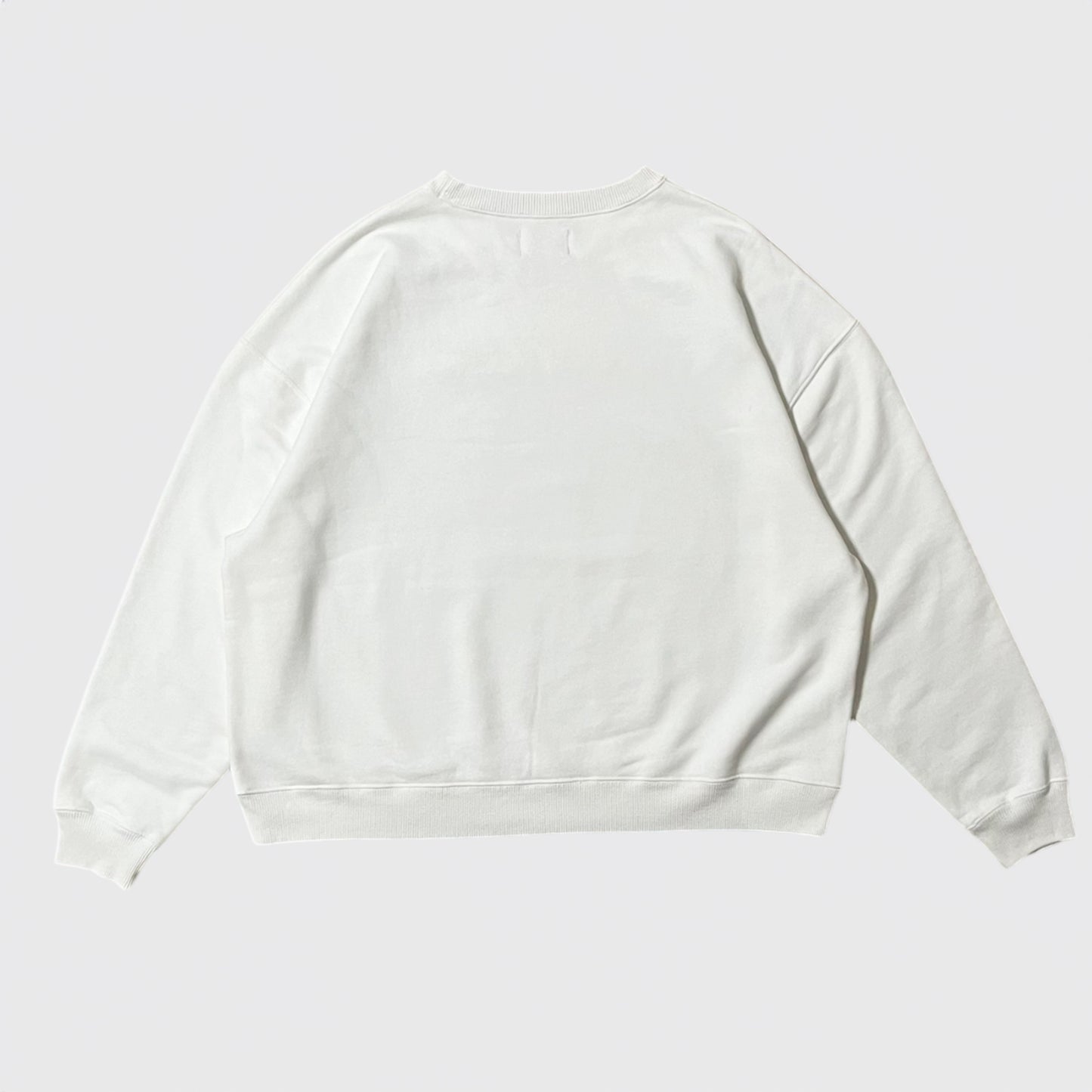 PODEROSA EMBROIDERED PATCH SWEAT SHIRT / WHITE