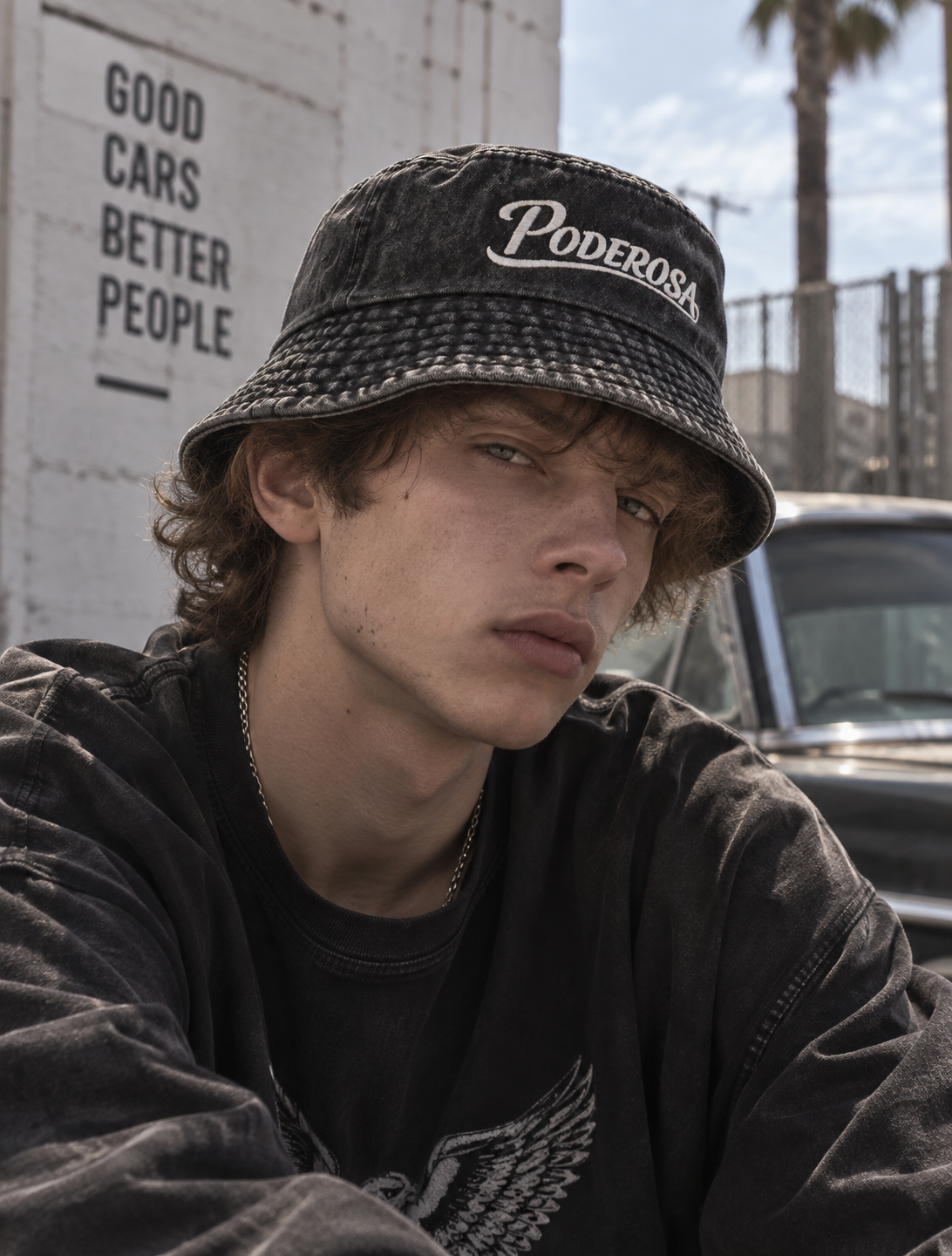 LOCAL JOURNEY WASHED BUCKET HAT / WASH BLACK