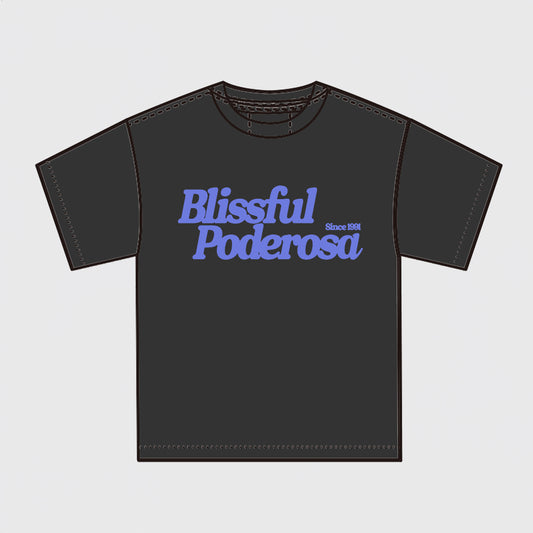 POPCORN LOGO S/S T-SHIRT / VINTAGE BLACK