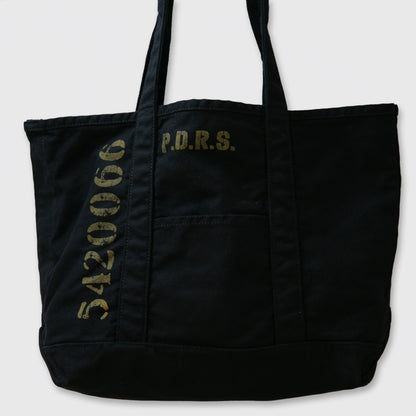 P.D.R.S MILITARY BIG TOTE BAG / BLACK