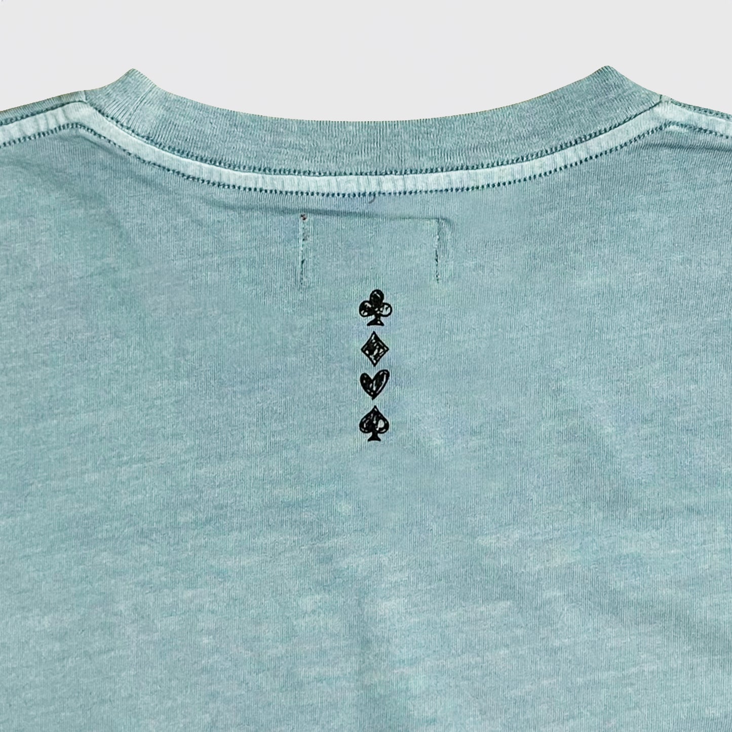 PODEROSA VELVET LOGO T-shirt / AQUA