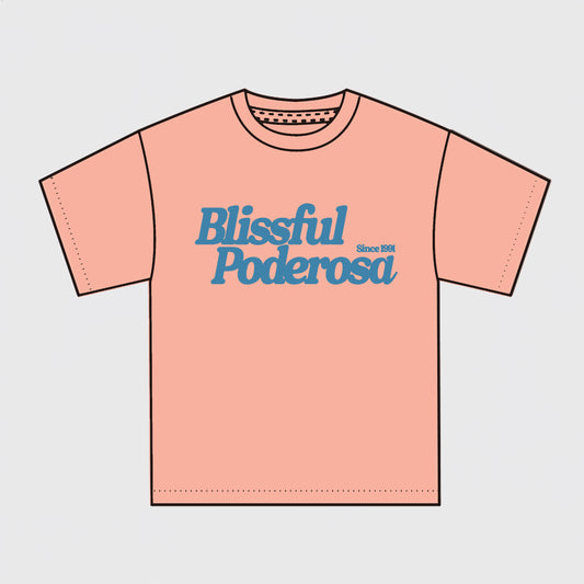 POPCORN LOGO S/S T-SHIRT / SALMON PINK