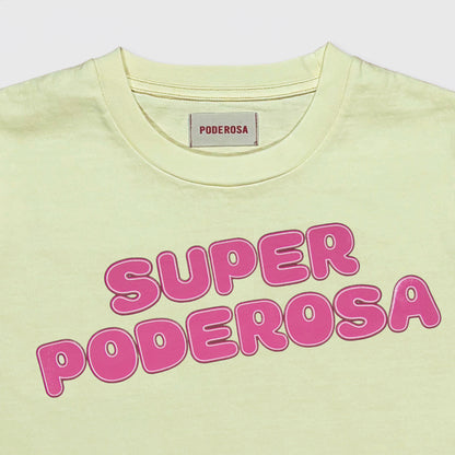 SUPER PODEROSA LOGO S/S T-SHIRT / YELLOW