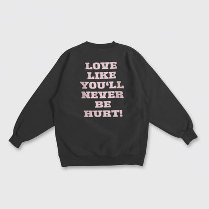 HEAVY WEIGHT LOVE SWEAT SHIRT / VINTAGE BLACK