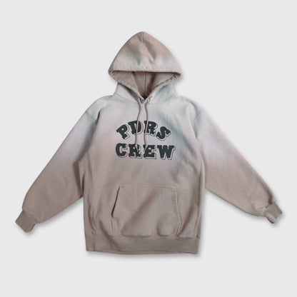 HEAVY WEIGHT CREW HOODIE / SALMON PINK