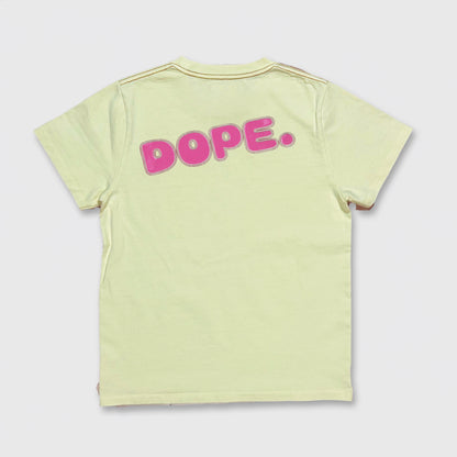 SUPER PODEROSA LOGO S/S T-SHIRT / YELLOW