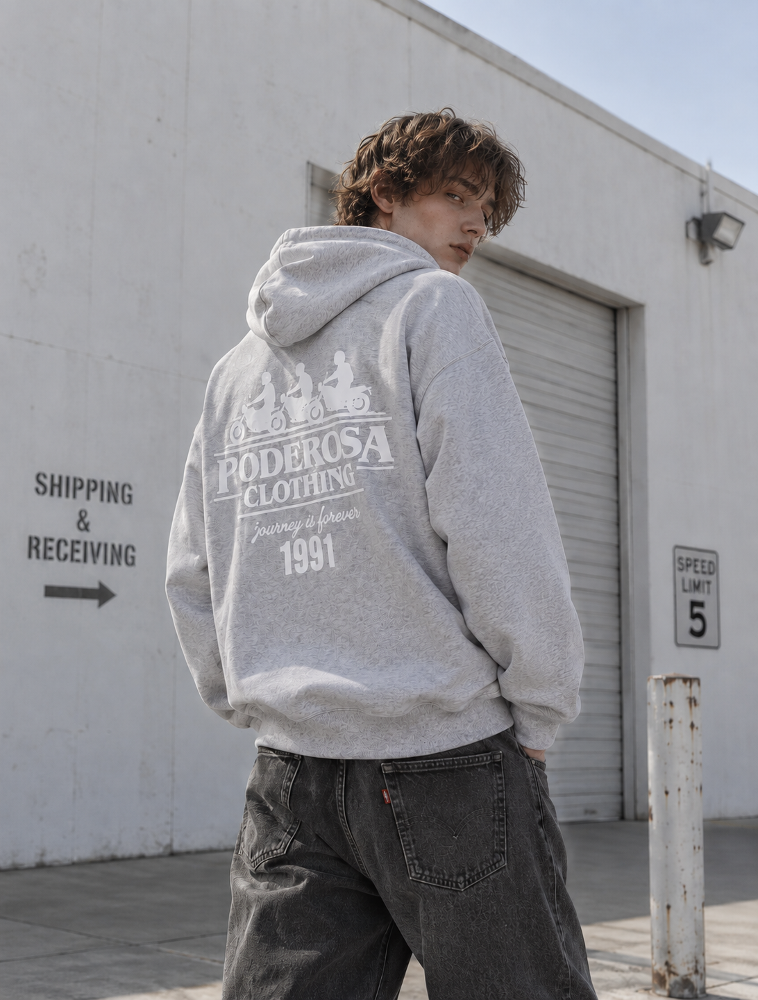 PODEROSATHINGS PULLOVER HOODIE / GRAY