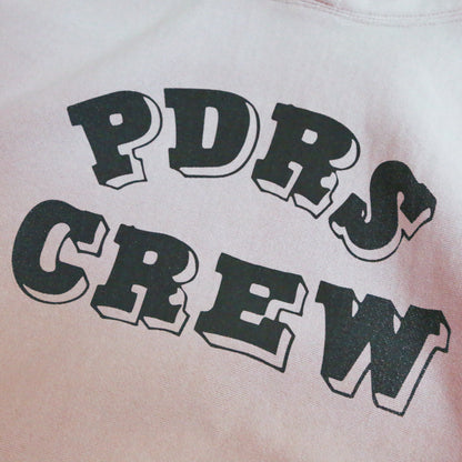 HEAVY WEIGHT CREW HOODIE / SALMON PINK